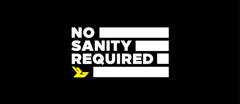 No sanity required podcast graphics
